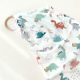 Organic Cotton Bamboo Swaddle Happy Dino