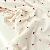 Organic Cotton Bamboo Swaddle Peachy Cherry
